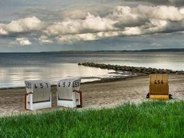 de stad eckernfoerde aan de Oostzee foto