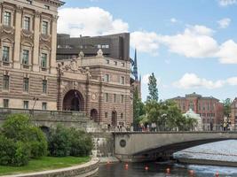 de stad Stockholm in Zweden foto