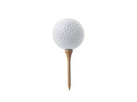 golfbal geïsoleerd op een witte achtergrond foto