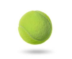 tennisbal geïsoleerd op witte achtergrond foto
