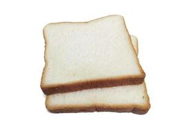 gesneden brood geïsoleerd op een witte achtergrond foto