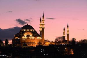 suleymaniye moskee in istanbul, turkije foto