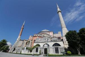 hagia sophia museum in sultanahmet, istanbul, turkije foto