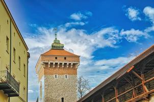 uitzicht op de stad Krakau in polen foto