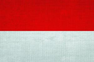 de nationale vlag katoen in Indonesië foto