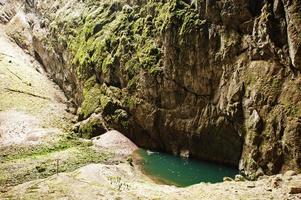 macocha afgrond, Moravische karst, tsjechische republiek. foto