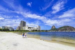 rio de janeiro rio de janeiro brazilië 2020 suikerbroodberg pao de acucar panorama rio de janeiro brazilië. foto