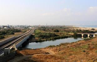 moderne trein- en treinstations in Israël foto