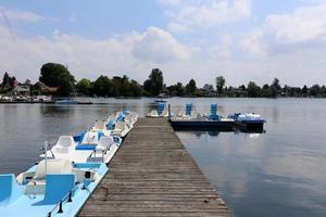 volstromende Donau in de Oostenrijkse hoofdstad Wenen foto