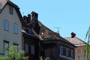 pannendaken van de stad ljubljana, de hoofdstad van slovenië. foto