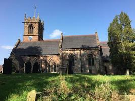 uitzicht op Ashley Church in de buurt van Market Drayton foto