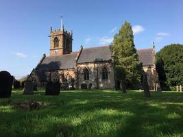 uitzicht op Ashley Church in de buurt van Market Drayton foto