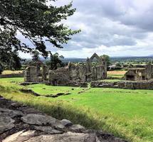 een uitzicht op Haughmond Abbey in de buurt van Shrewsbury in Shropshire foto