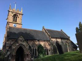 uitzicht op Ashley Church in de buurt van Market Drayton foto