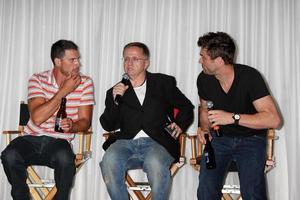 los angeles, 27 aug - joshua morrow, michael maloney, daniel goddard bij het daniel goddard fan event 2011 in het universele sheraton hotel op 27 augustus 2011 in los angeles, ca foto