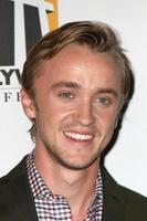 los angeles, 24 okt - tom felton arriveert op het 15e jaarlijkse hollywood film awards gala in beverly hilton hotel op 24 oktober 2011 in beverly hllls, ca foto