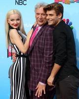 los angeles, 16 nov - dove cameron, harvey fierstein, garrett clayton bij de hairspray live press junket bij universal studios lot op 16 november 2016 in universal city, ca foto