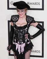 los angeles, 8 februari - madonna bij de 57e jaarlijkse grammy awards aankomsten bij een nietjescentrum op 8 februari 2015 in los angeles, ca foto