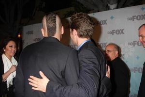 los angeles, jan 11 - mark salling, matthew morrison arriveert op het fox tca winter 2011 feest in villa sorriso op 11 januari 2011 in pasadena, ca foto