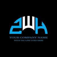 zwh letter logo creatief ontwerp met vectorafbeelding foto