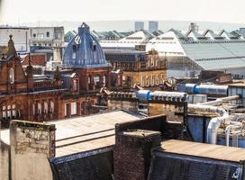 hdr luchtfoto van glasgow foto