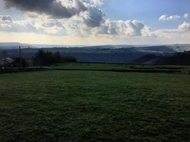 uitzicht op hebden bridge in yorkshire foto