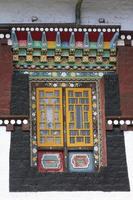 schilderijen op boeddhistisch klooster in sikkim, mei 2009, india foto