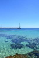 helderblauwe zee op Mallorca. foto