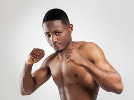 jonge Afro-Amerikaanse bokser foto