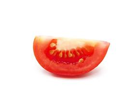 tomaat geïsoleerd op een witte achtergrond. foto