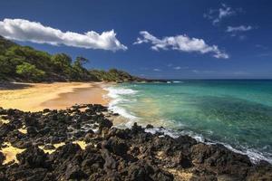 klein strand in makena state park, zuid-maui, hawaii, usa foto