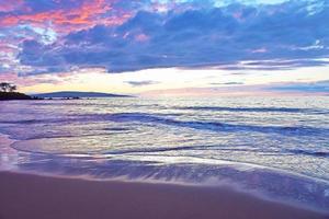 Wailea State Beach zonsondergang