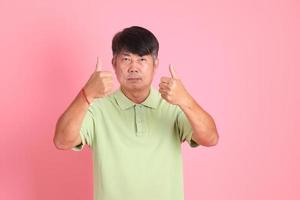 senior Aziatische man foto