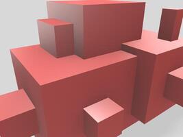 abstracte 3d hoekige vormen foto