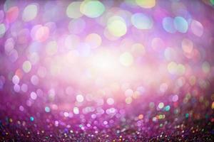 bokeh effect glitter kleurrijke wazig abstracte achtergrond voor verjaardag, jubileum, bruiloft, oudejaarsavond of kerst foto