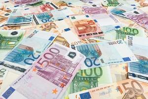 papiergeld euro. achtergrond van bankbiljetten
