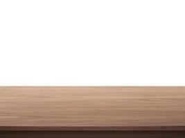 houten tafelblad op witte achtergrond