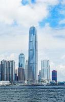 moderne gebouwen in het financiële district van hong kong