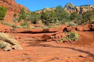 dorre, droge en schilderachtige rode rots van sedona foto