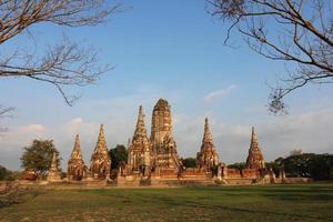 Ayutthaya historisch park, Thailand foto