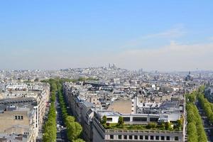 sacre-coeur en daken van Parijs foto
