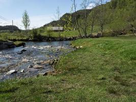 het dorp flam in noorwegen foto