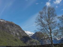 het dorp flam in noorwegen foto