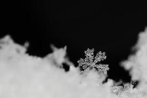 mooi helder sneeuwkristal