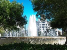 de stad barcelona in spanje foto