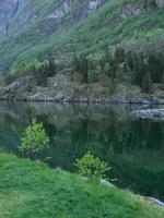 het dorp flam in noorwegen foto