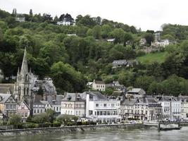 de rivier de seine neasr rouen in frankrijk foto