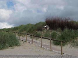 het strand van langeoog in duitsland foto