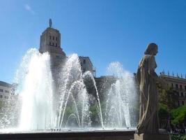 de stad barcelona in spanje foto