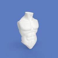 3D-weergave van menselijke torso foto